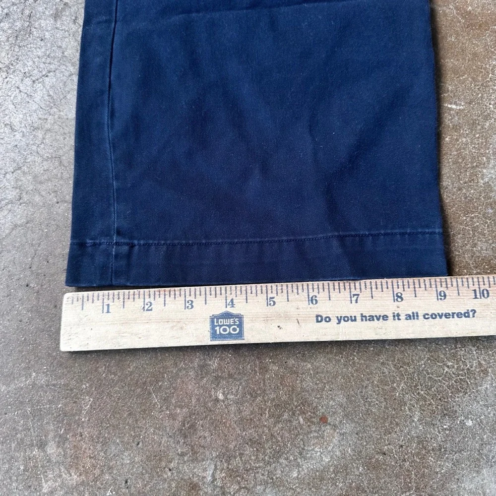 Polo Ralph Lauren Chino Pants Mens 36x32 Navy Blue Excellent Relaxed Fit Twill